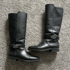 Like New Coach Leather Riding Boots - worn twice!